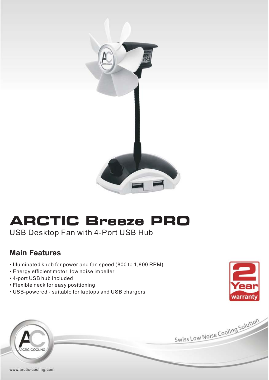 Arctic Cooling ARCTIC BREEZE PRO Datasheet