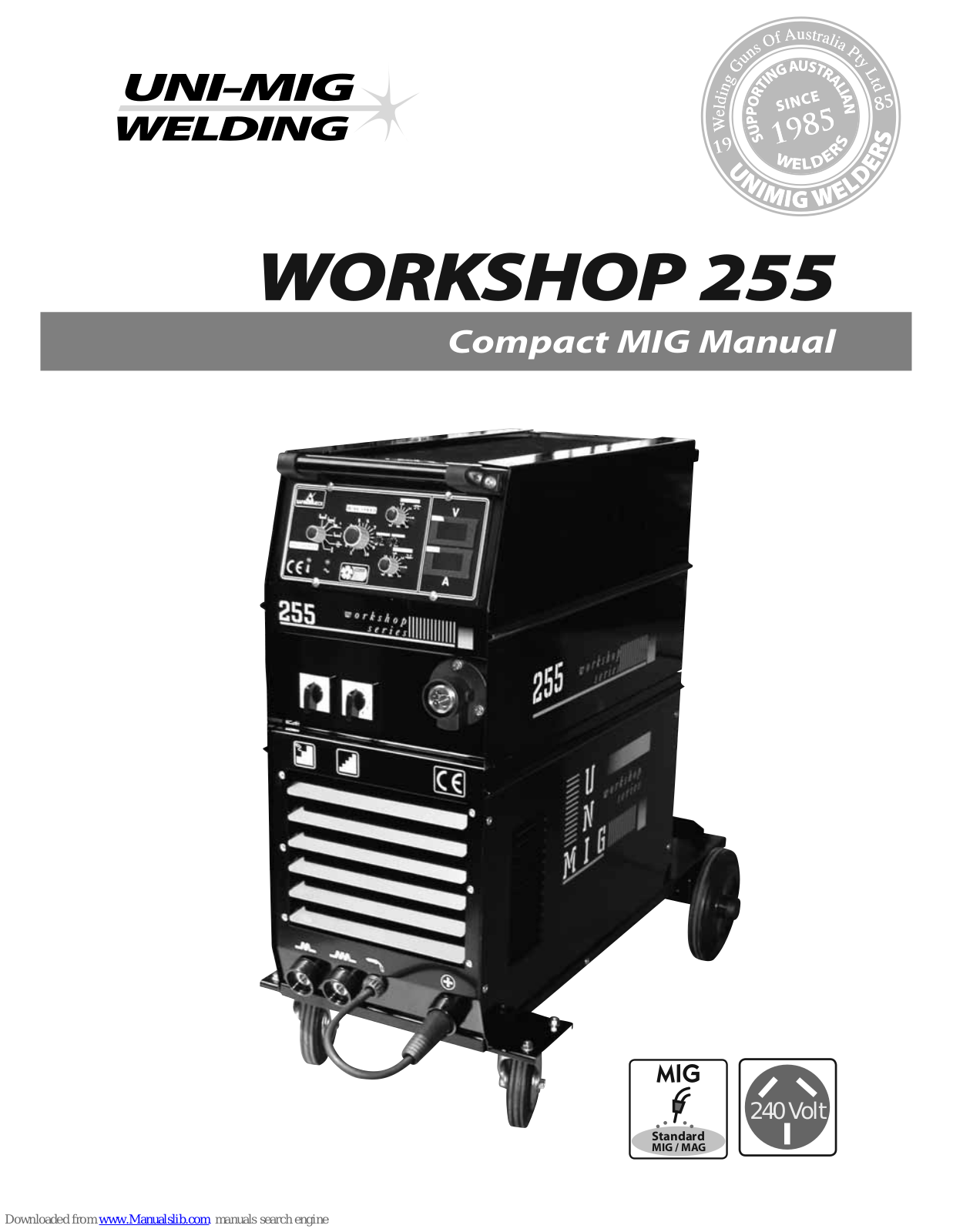 Uni-Mig WORKSHOP 255, WORKSHOP 500SWF User Manual