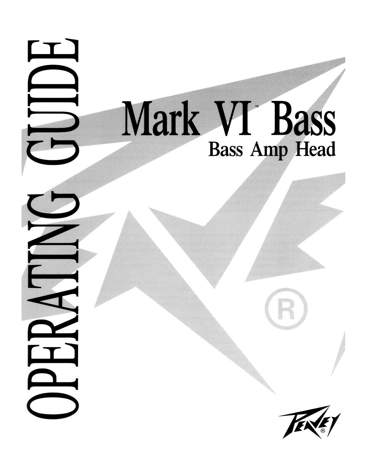 PEAVEY MARK VI BASS User Manual