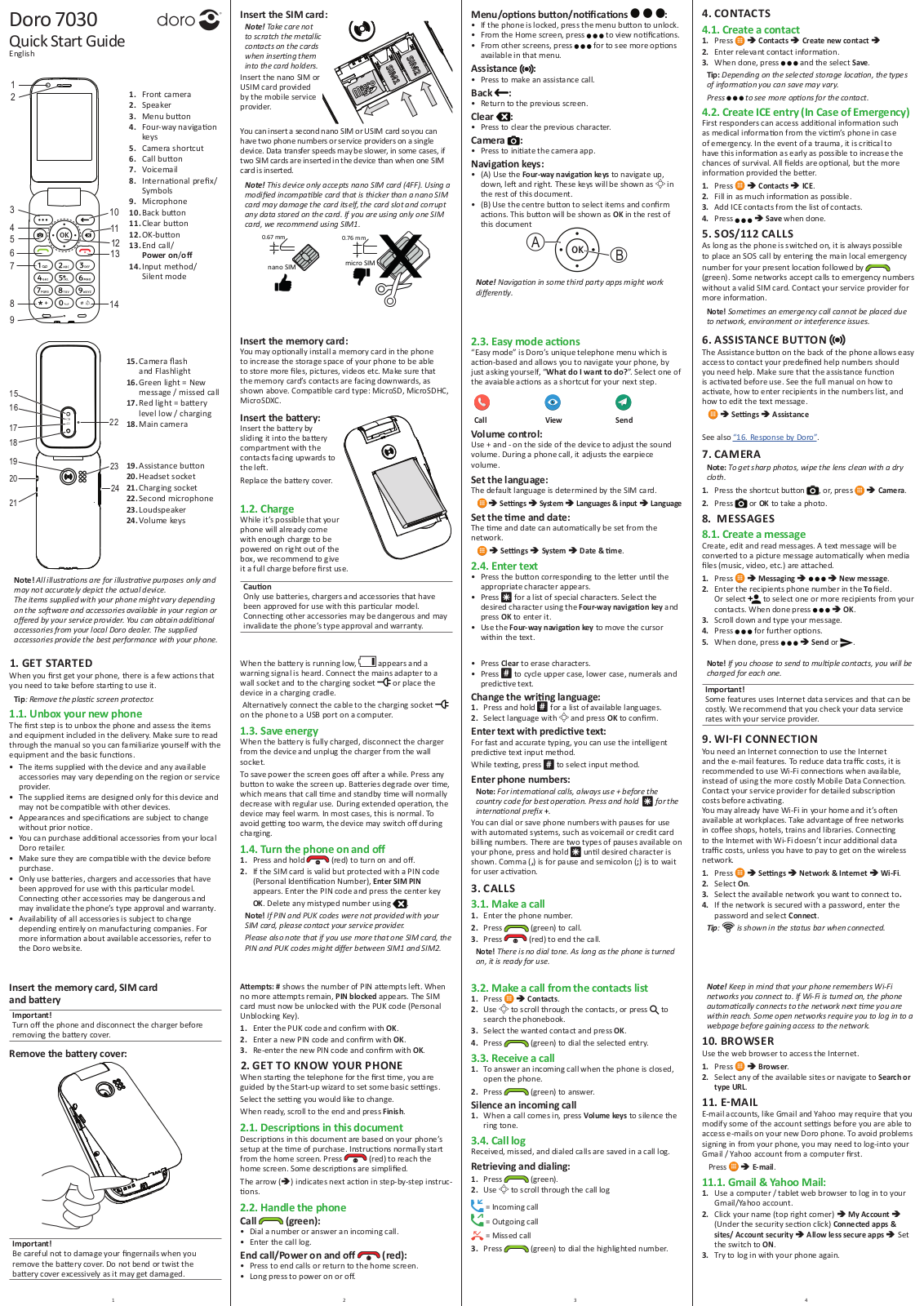 Doro DFC0270 Users Manual