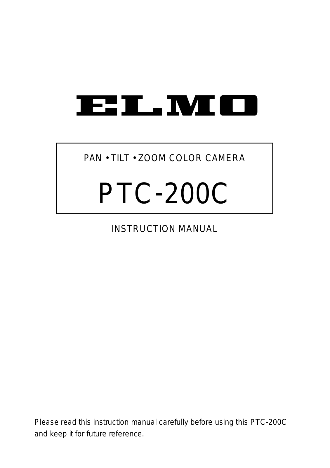 Elmo PTC-200C User Manual