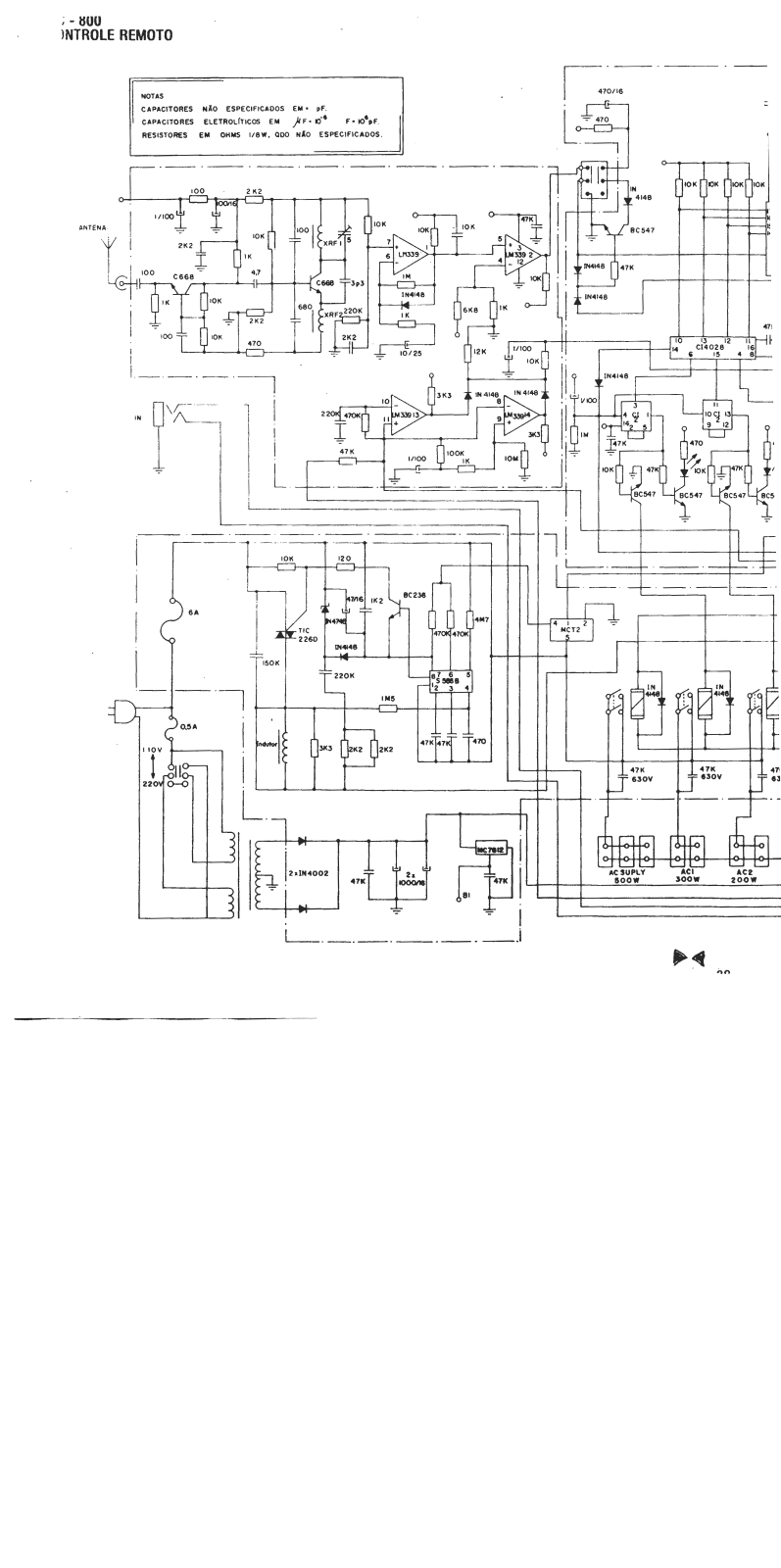 Cygnus RC800 Schematic