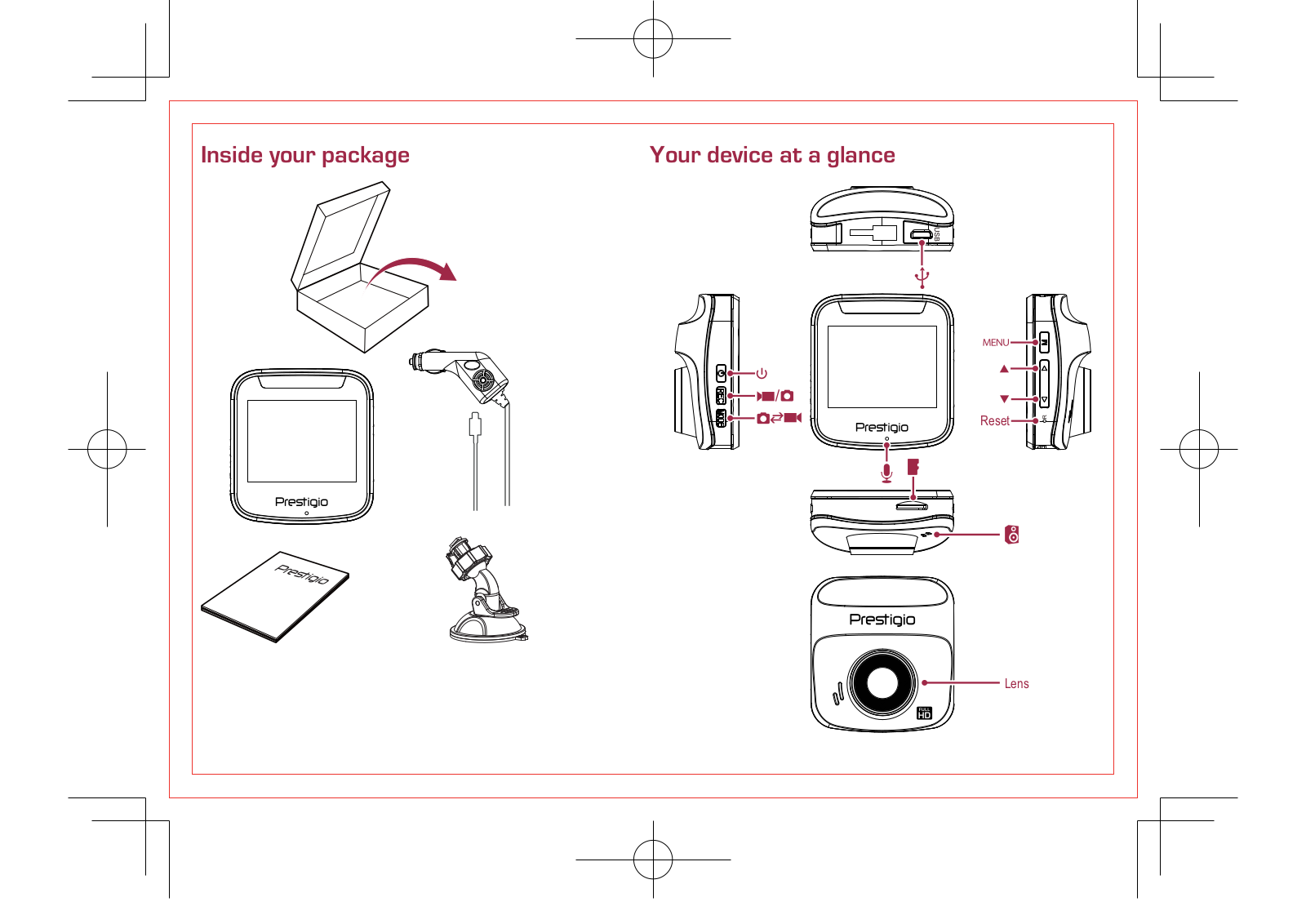 Prestigio PCD-VRR325 Getting Started