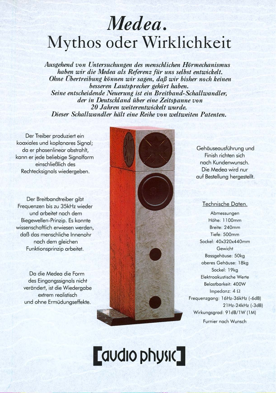 Audio Physic Medea Brochure