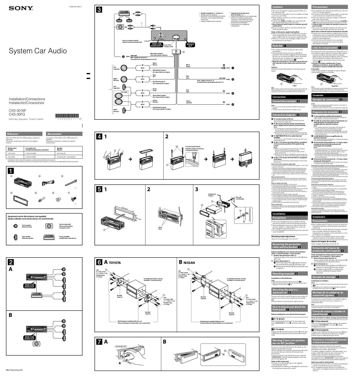Sony CXS-3016F, CXS-30FQ Users guide - ManualMachine.com