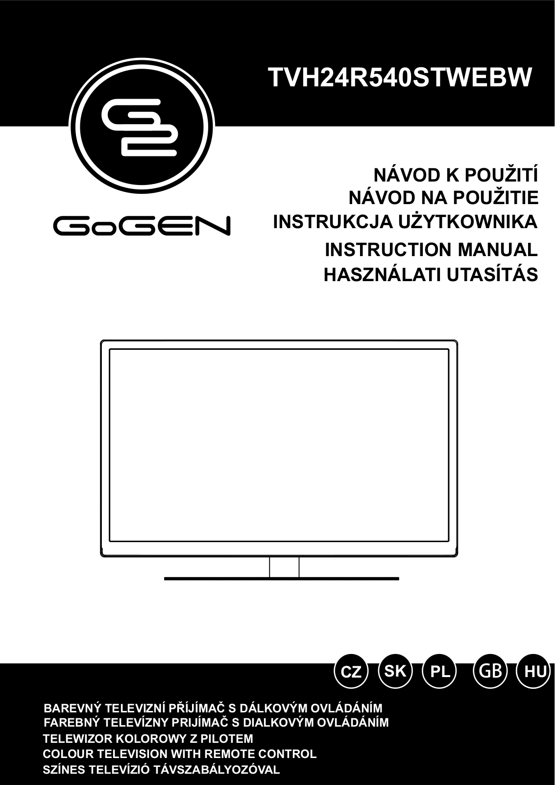 GoGEN TVH 24R540 STWEBW User Manual