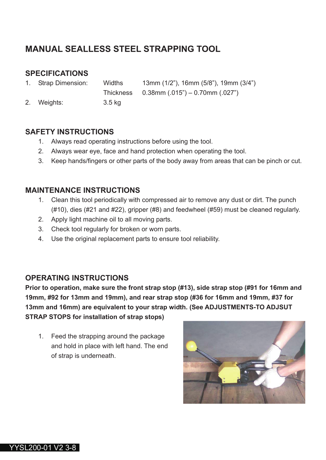 Global Industrial 412417 User Manual