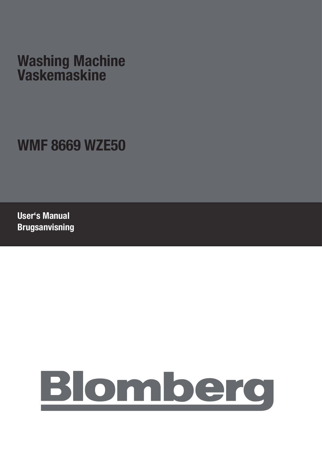 Blomberg WMF 8669 WZE50 User manual