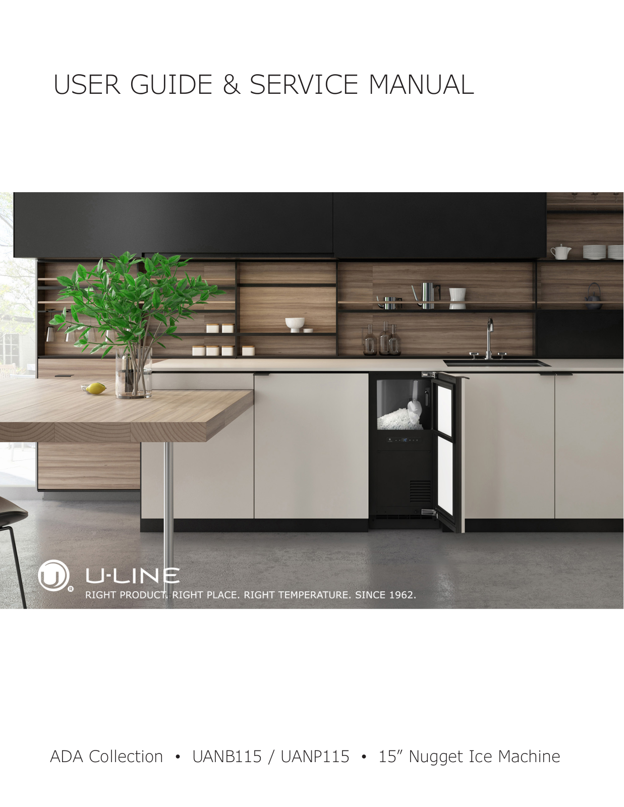 U-Line UANB115SS01A Service manual