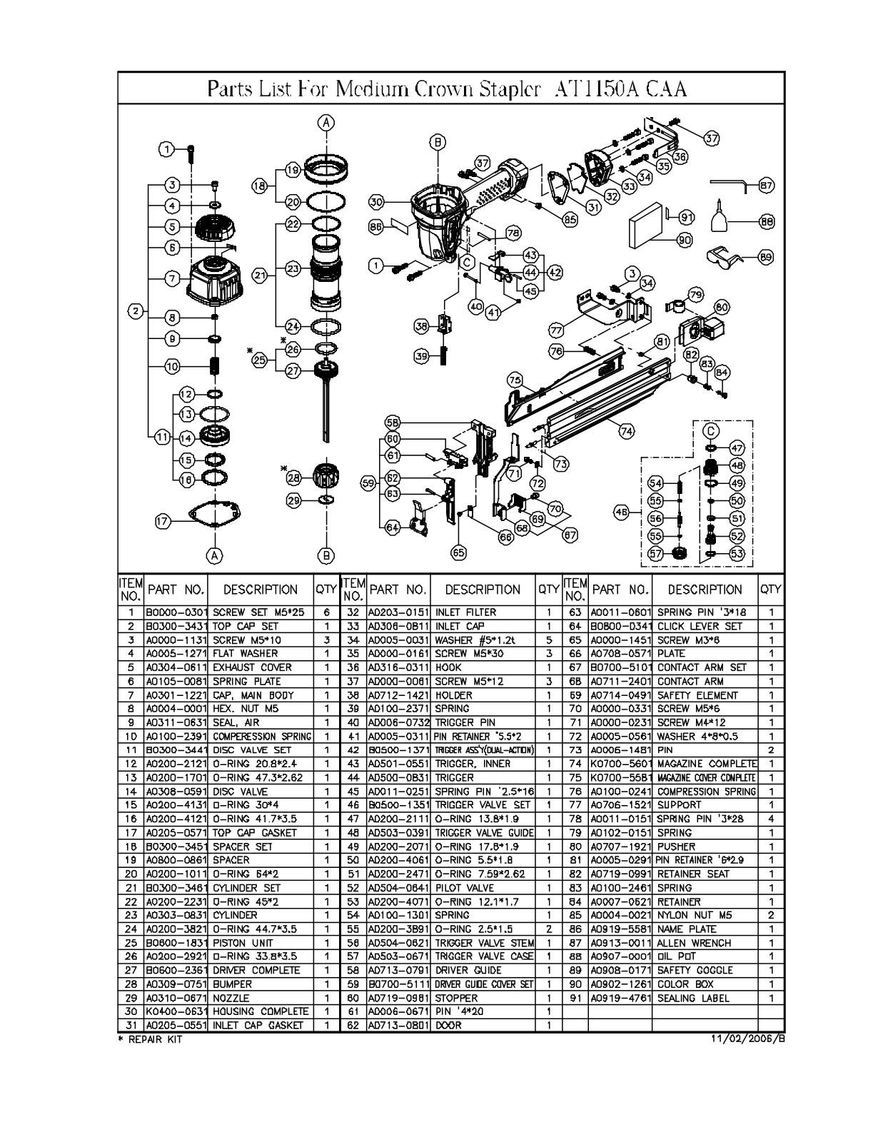 Makita AT1150ACAA User Manual