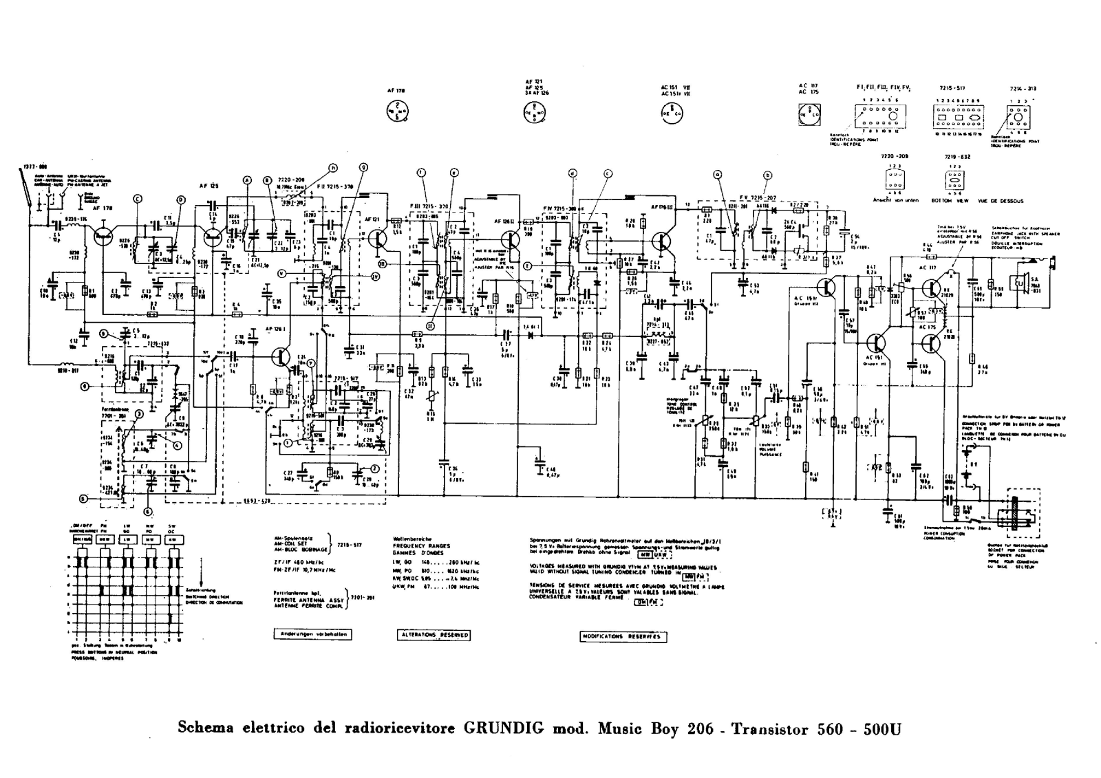 Grundig Music-Boy-206 Schematic