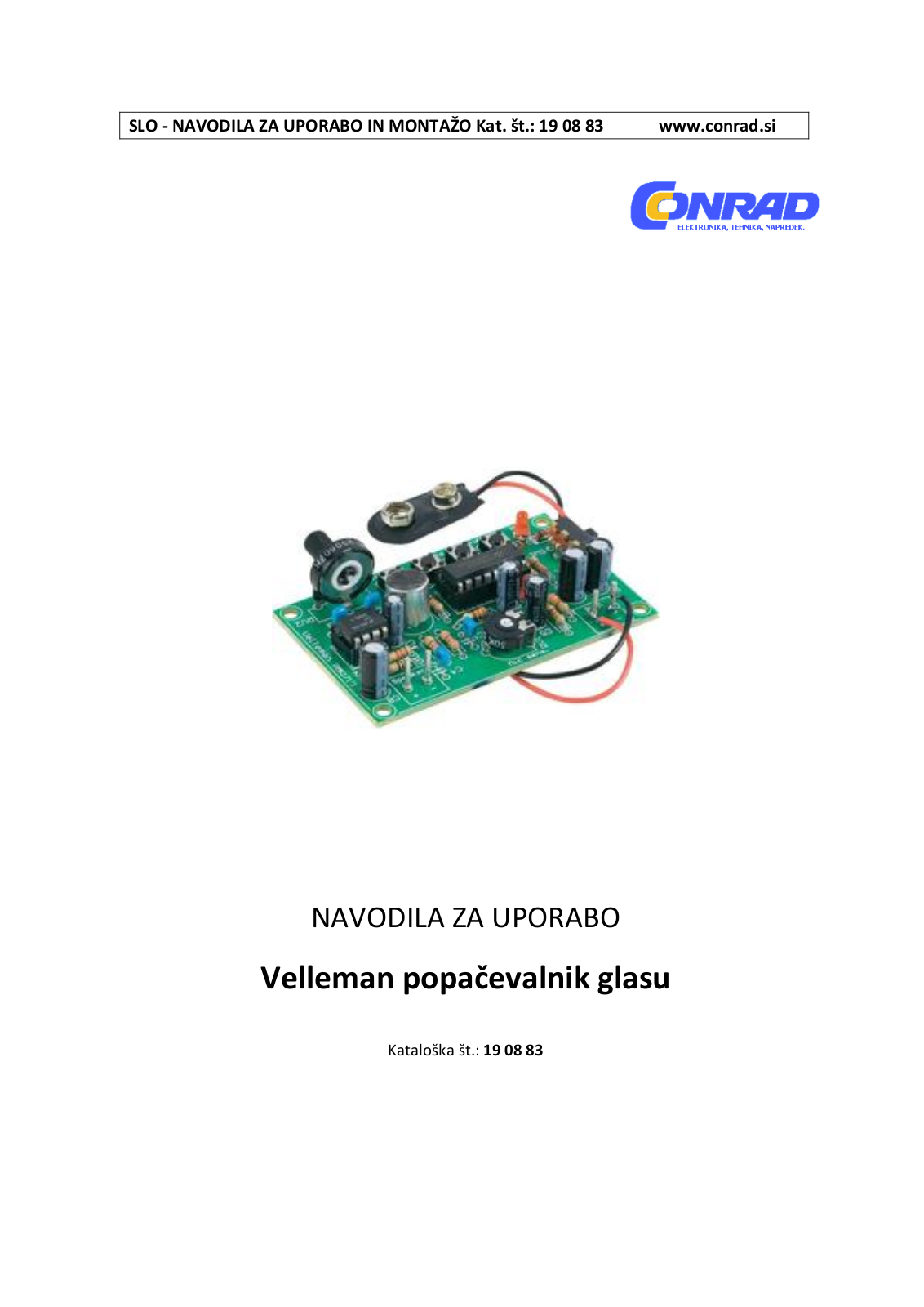 Velleman MK171 User guide