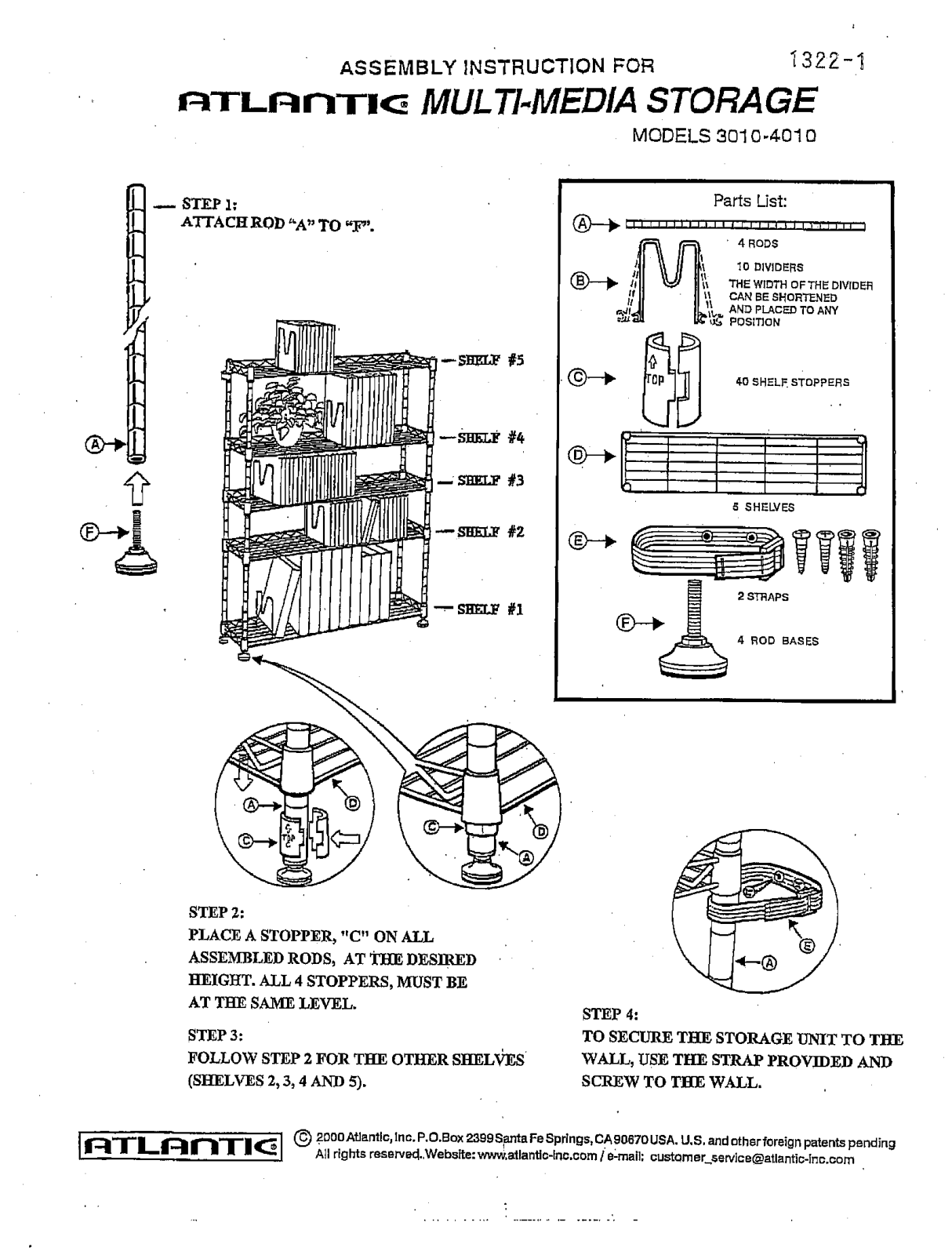 Atlantic 3010, 4010 User Manual