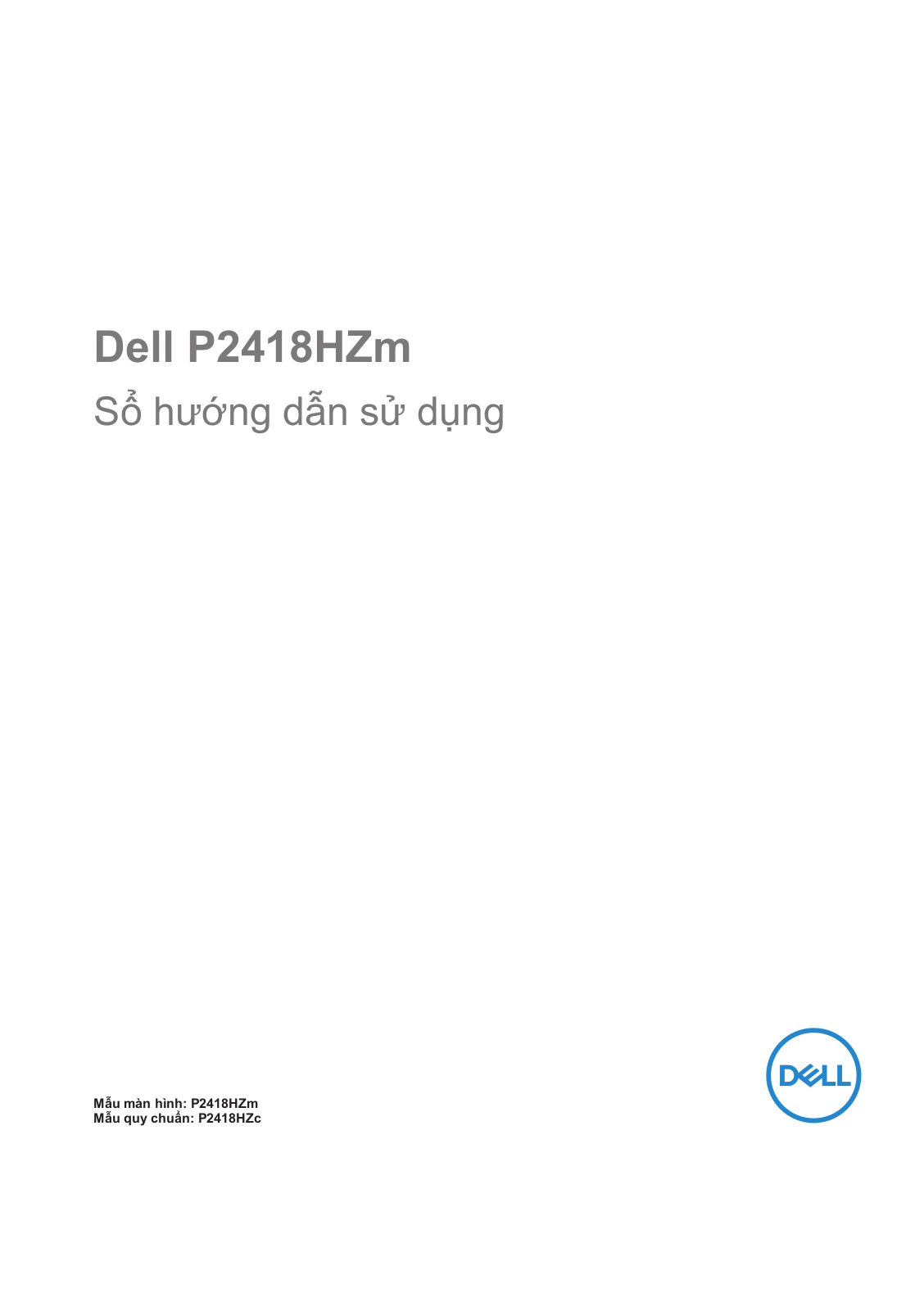 Dell P2418HZm User Manual