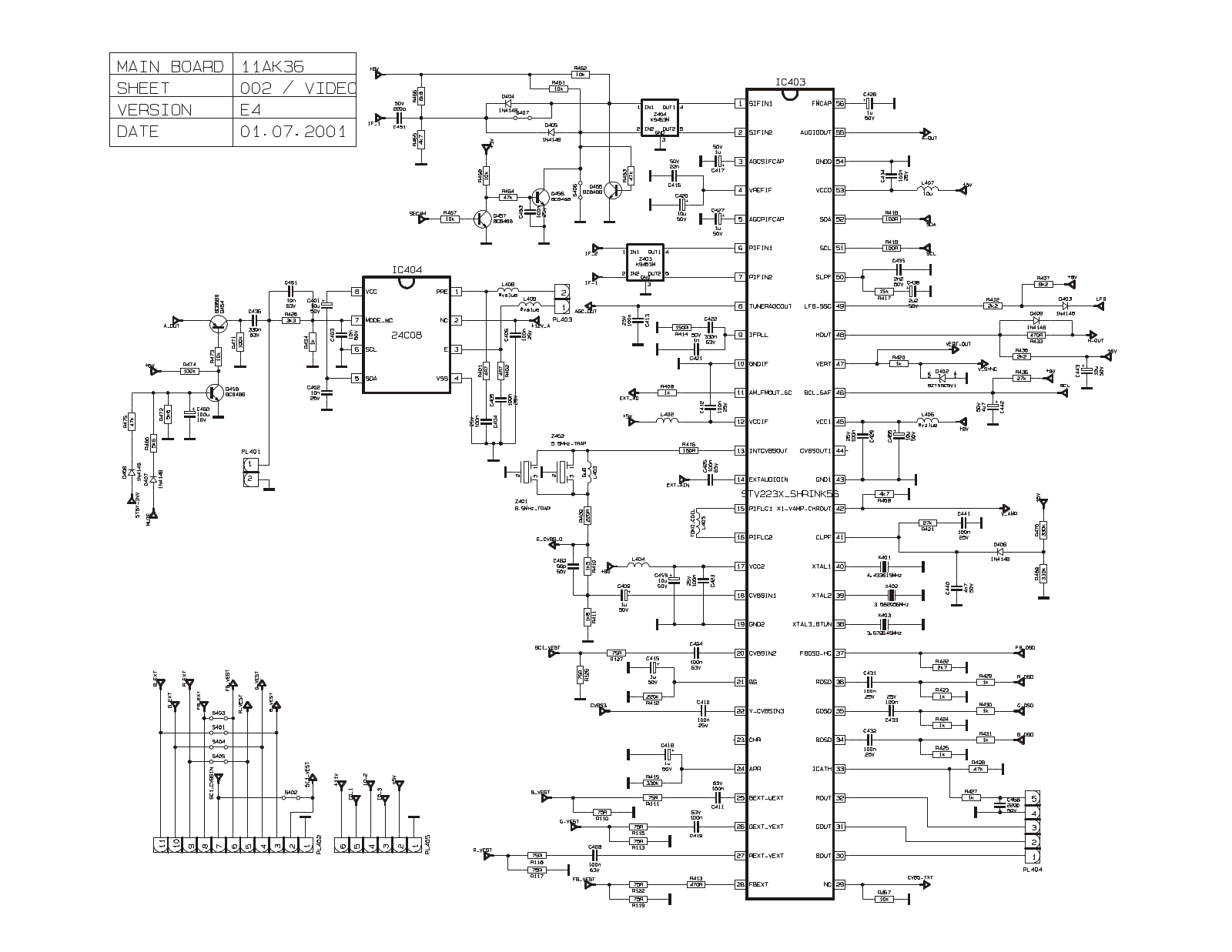 RAINFORD 11AK36A Schematics  09