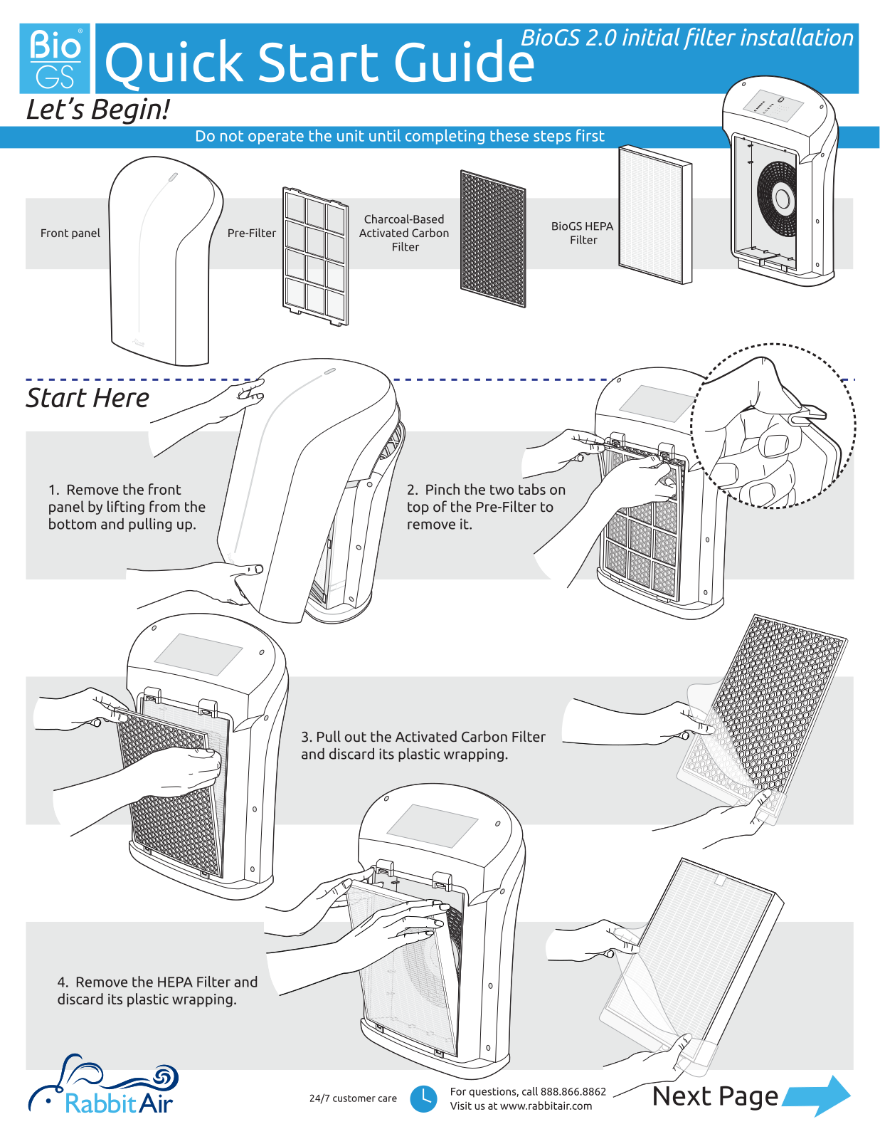 Rabbit AIR Biogs 2.0 User Manual