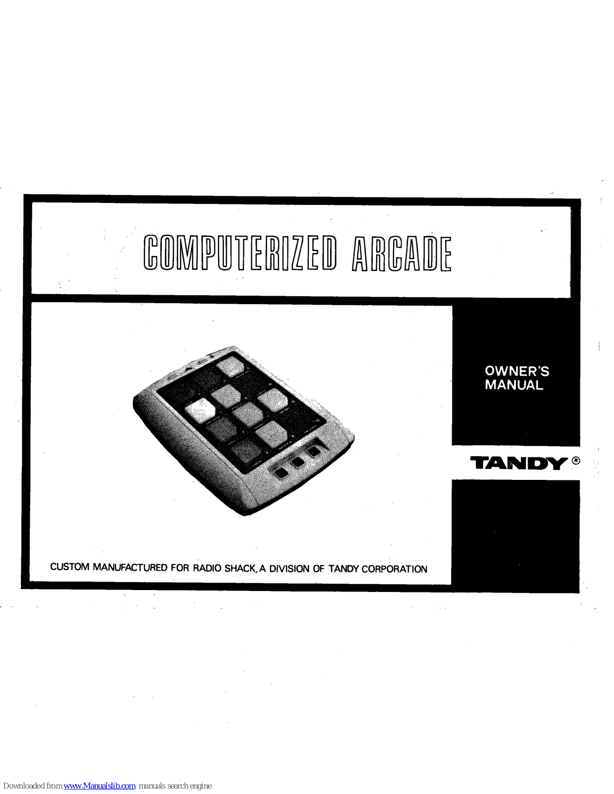 Tandy 12 Owner's Manual