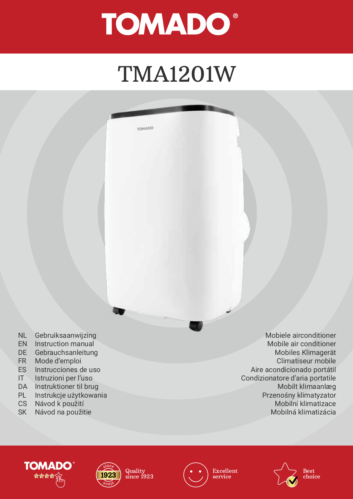 Tomado TMA1201W User guide - ManualMachine.com