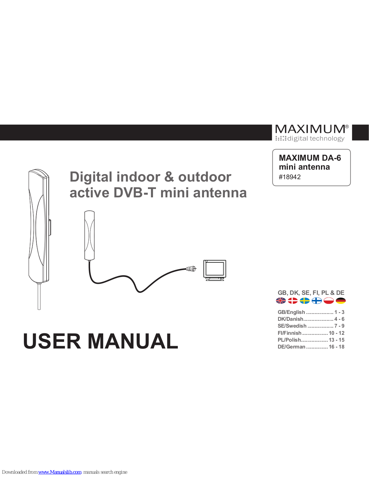 Maximum DA-6 User Manual - ManualMachine.com