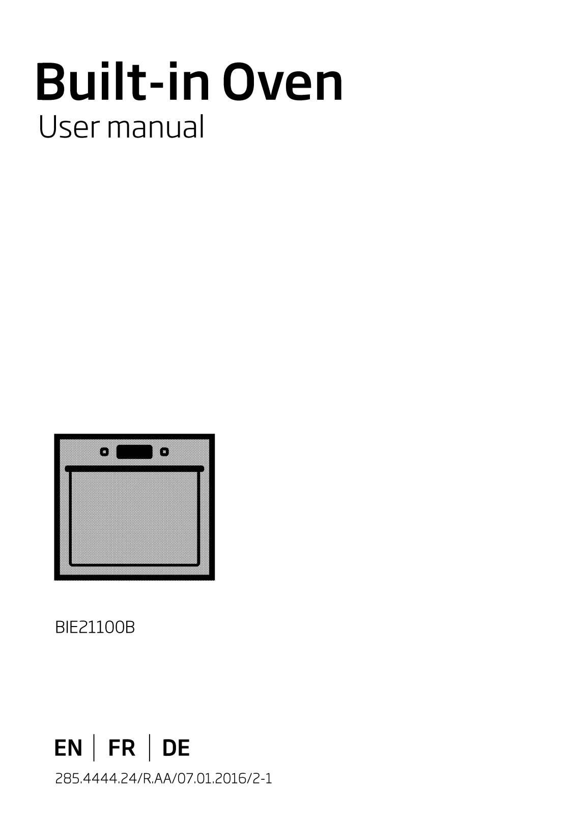 Beko BIE21100B User manual