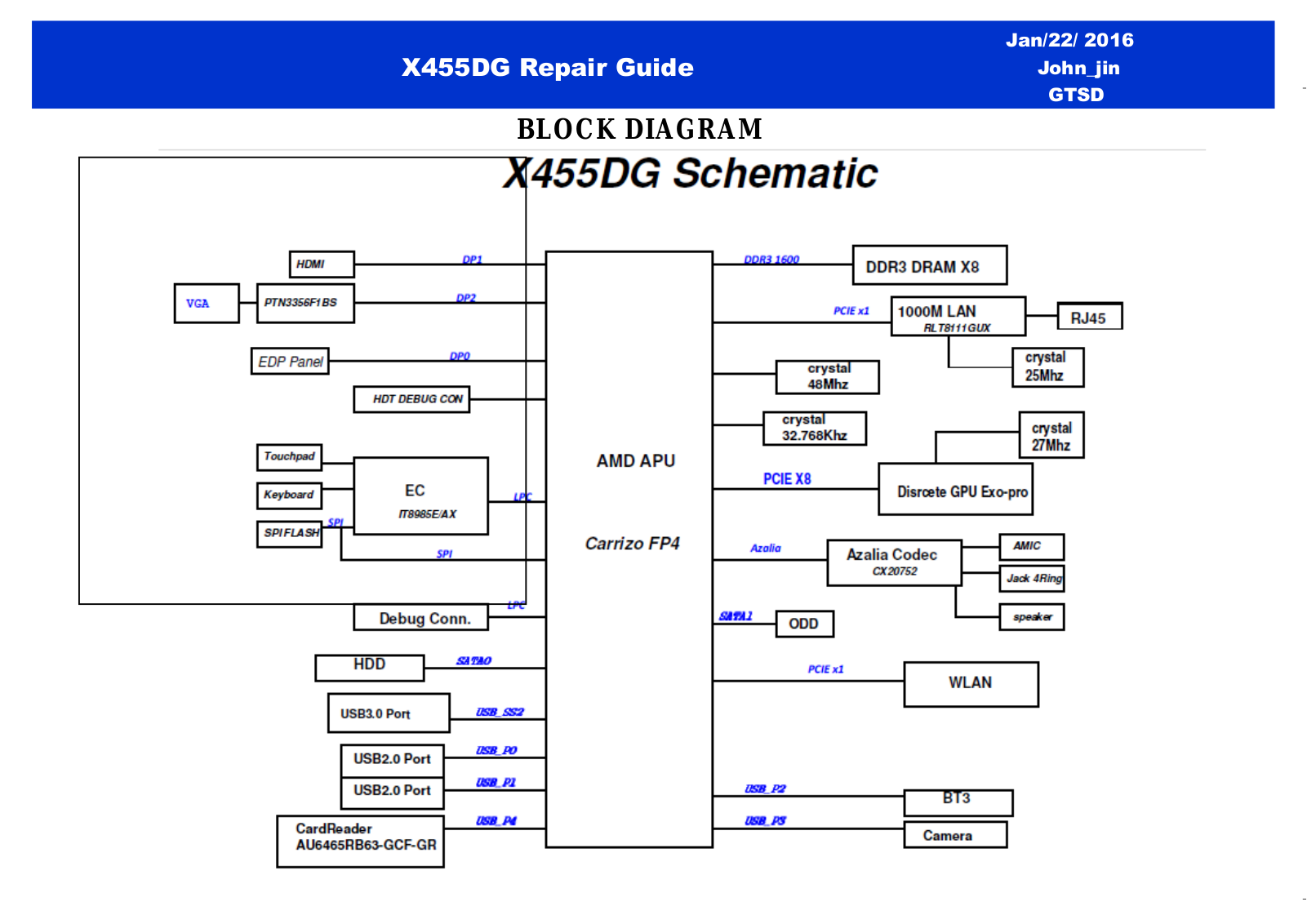 Asus 455DG Schematics