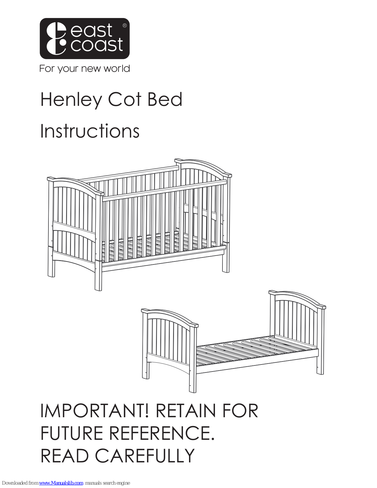 EAST COAST Henley Instructions Manual