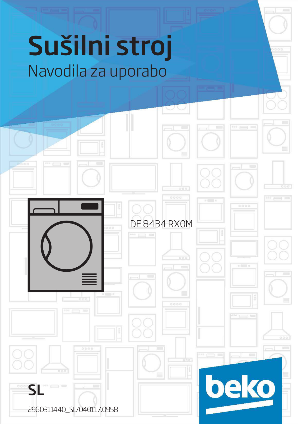 Beko DE 8434 RX0M User manual