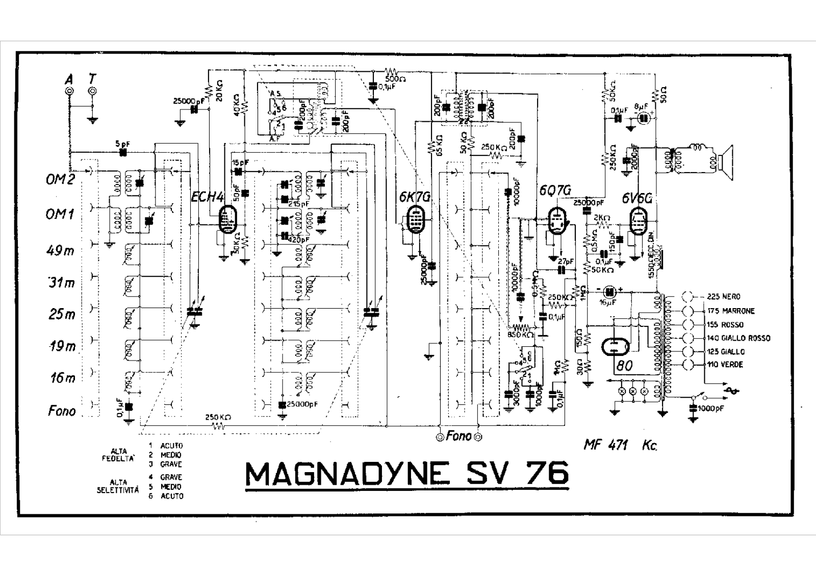 Magnadyne sv76 schematic