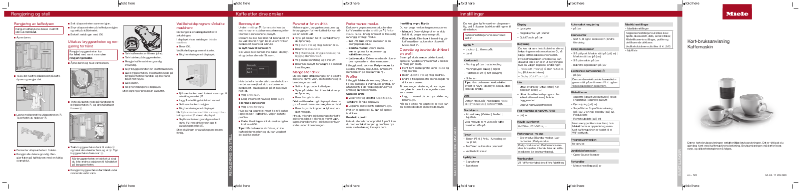 Miele CVA 7840, CVA 7845 User manual