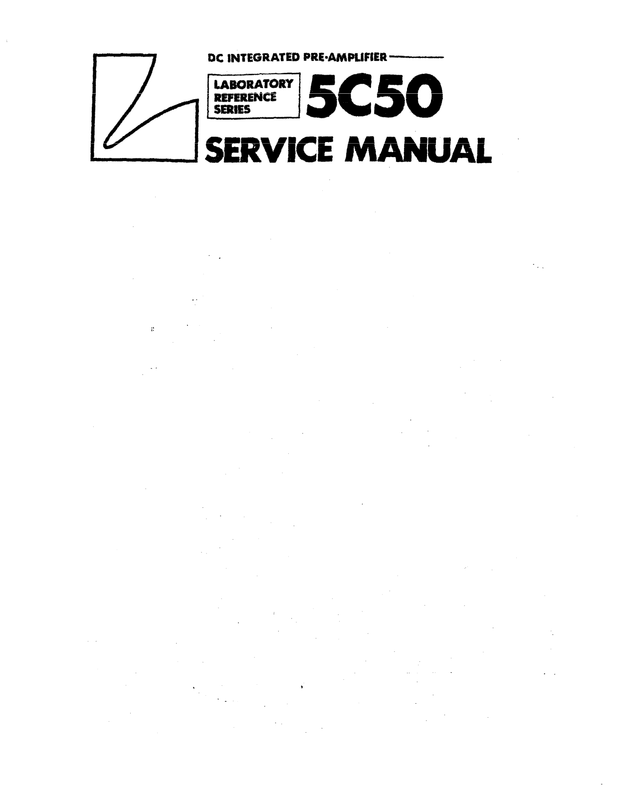 Luxman 5-C-50 Service manual