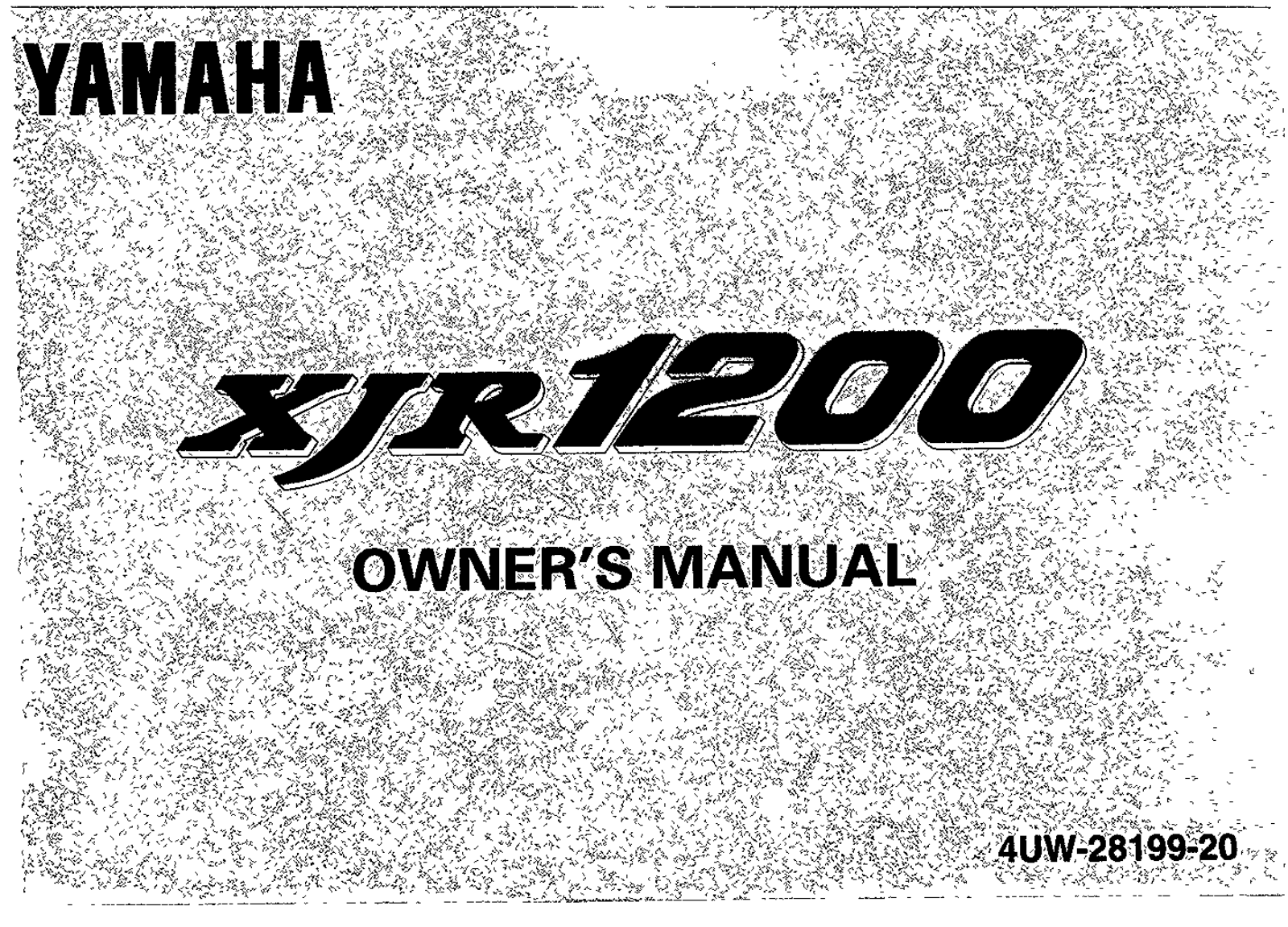 Yamaha XJR1200 1996 Owner's manual