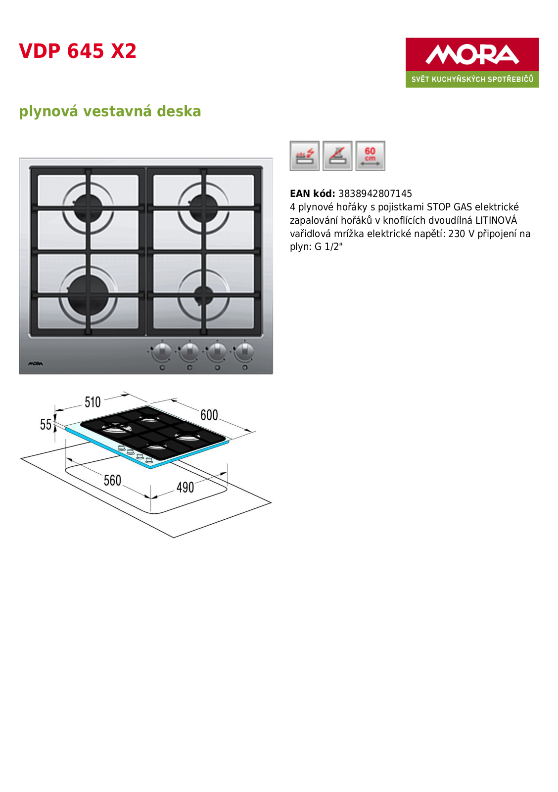 Mora VDP 645 X2 User Manual