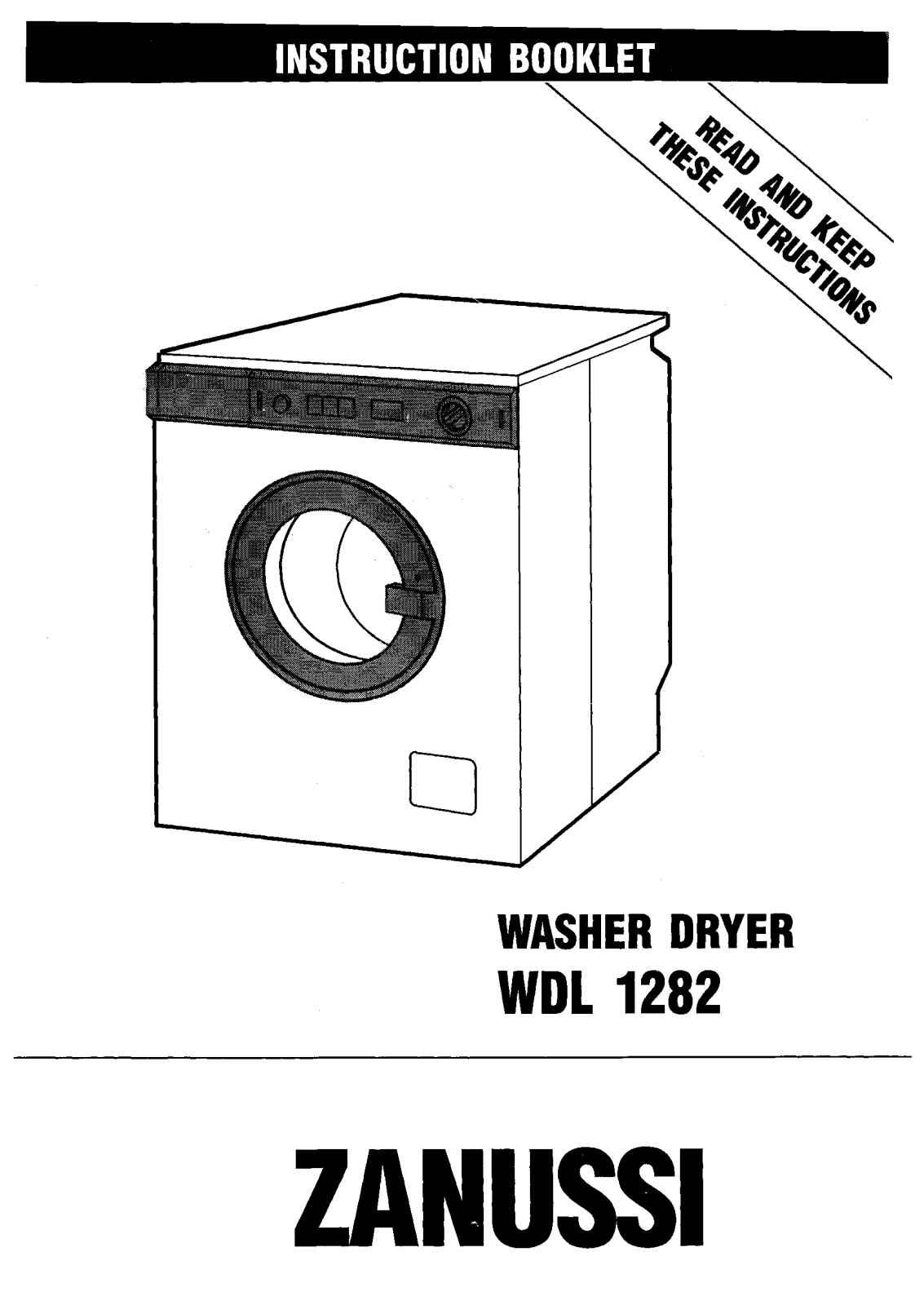 Zanussi WDL 1282 User Manual