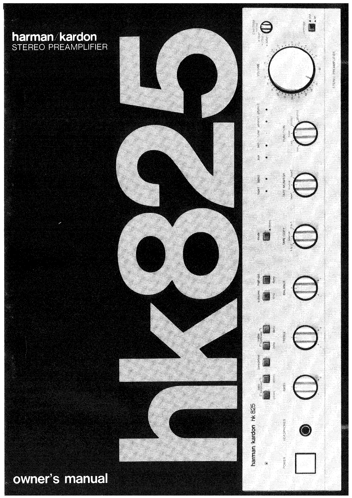 Harman kardon HK825 User Manual