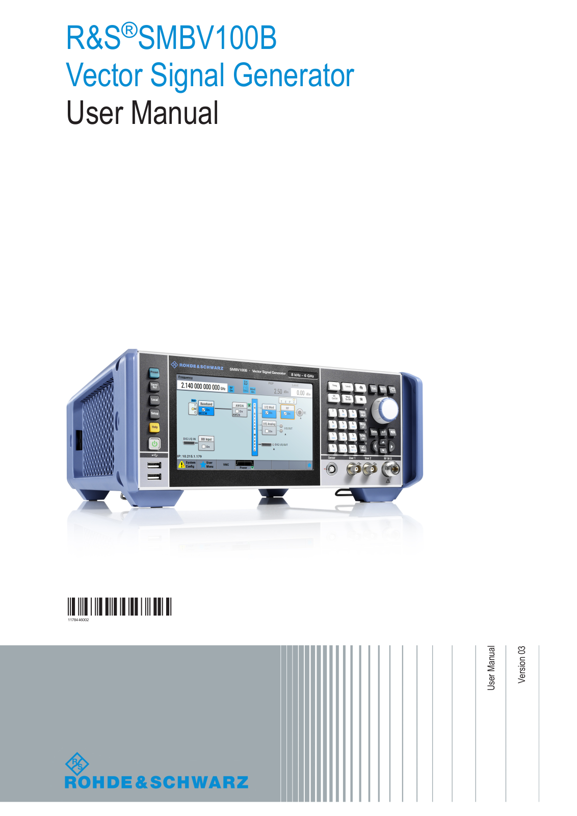 Rohde & Schwarz SMBV100B User Manual