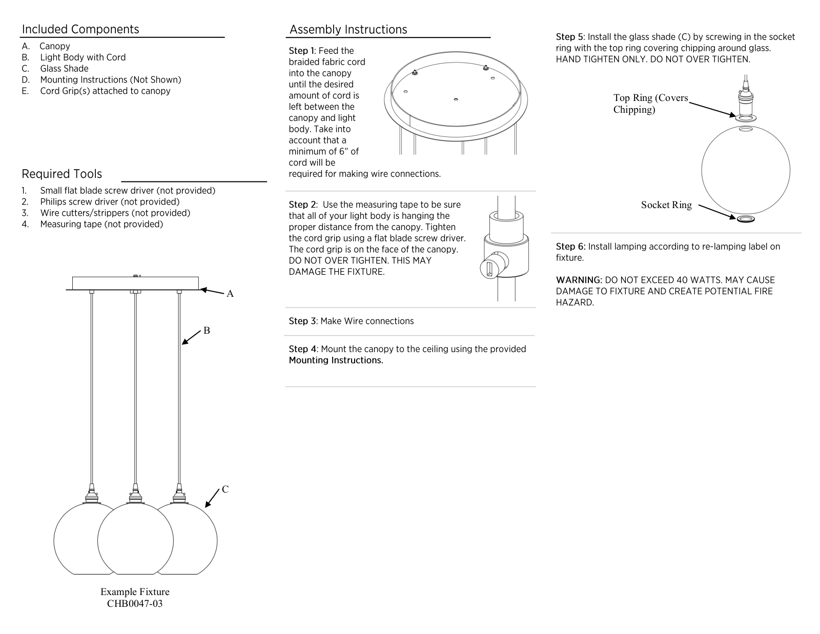 Hammerton Studio HMSO1059 Installation & Assembly - ManualMachine.com