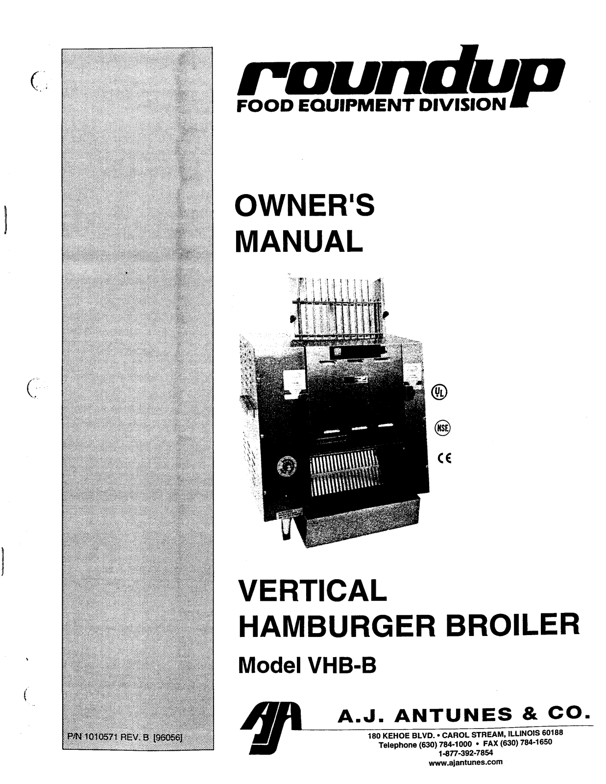 Antunes VHB-B Installation Manual