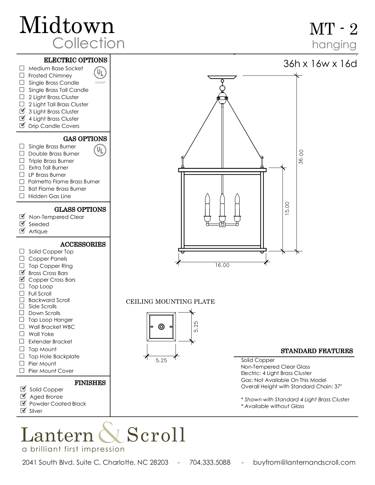Lantern & Scroll LASC1189 Specifications - ManualMachine.com