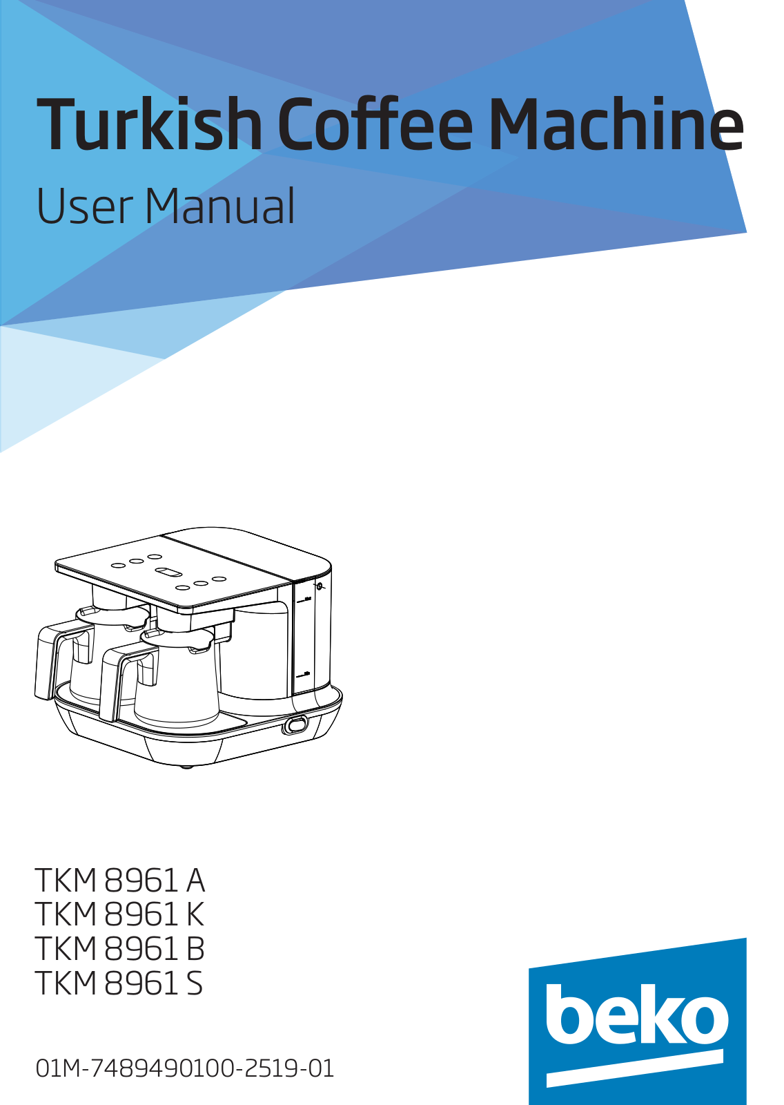 Beko TKM 8961 A, TKM 8961 K, TKM 8961 B, TKM 8961 S User manual