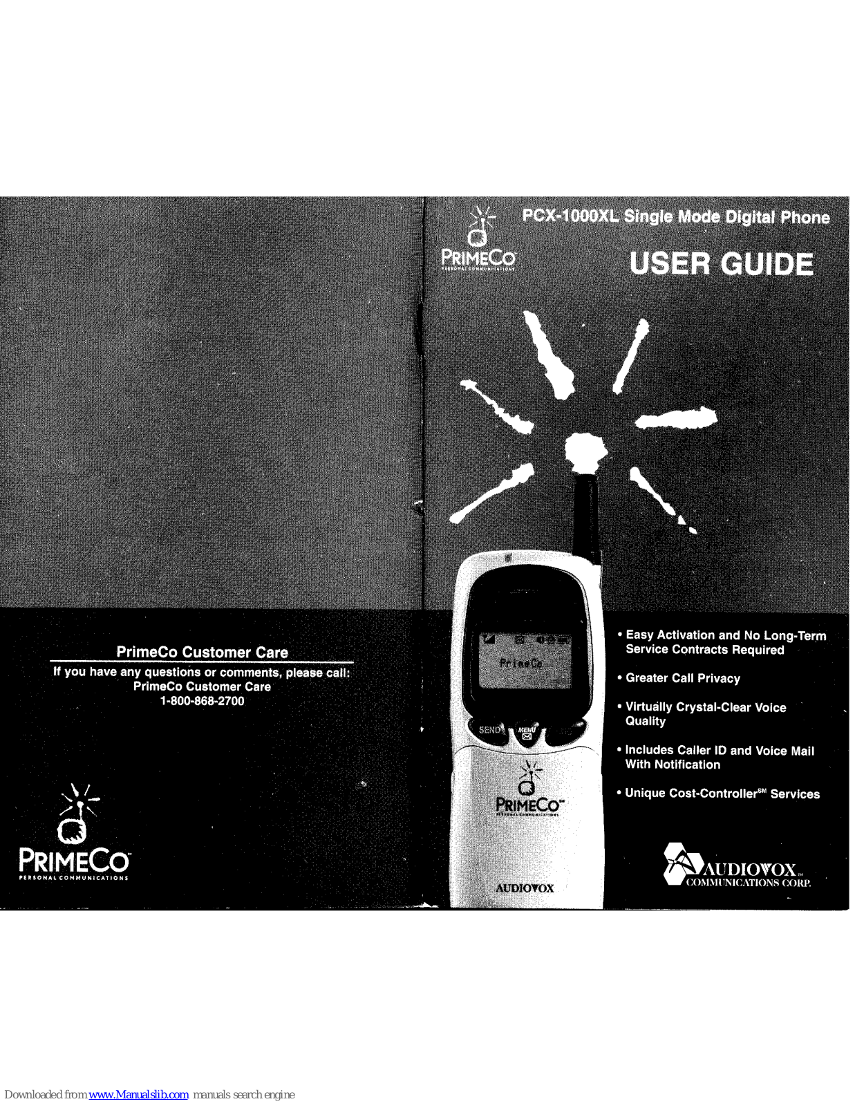 Audiovox PCX-1000XL User Manual