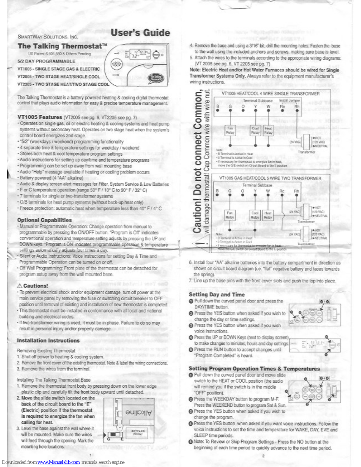 SmartWay Solutions VT1005, VT2005, VT2205 User Manual