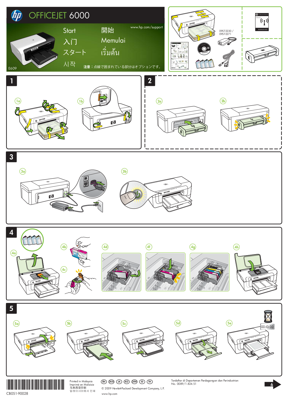 Hp OFFICEJET 6000 SETUP POSTER