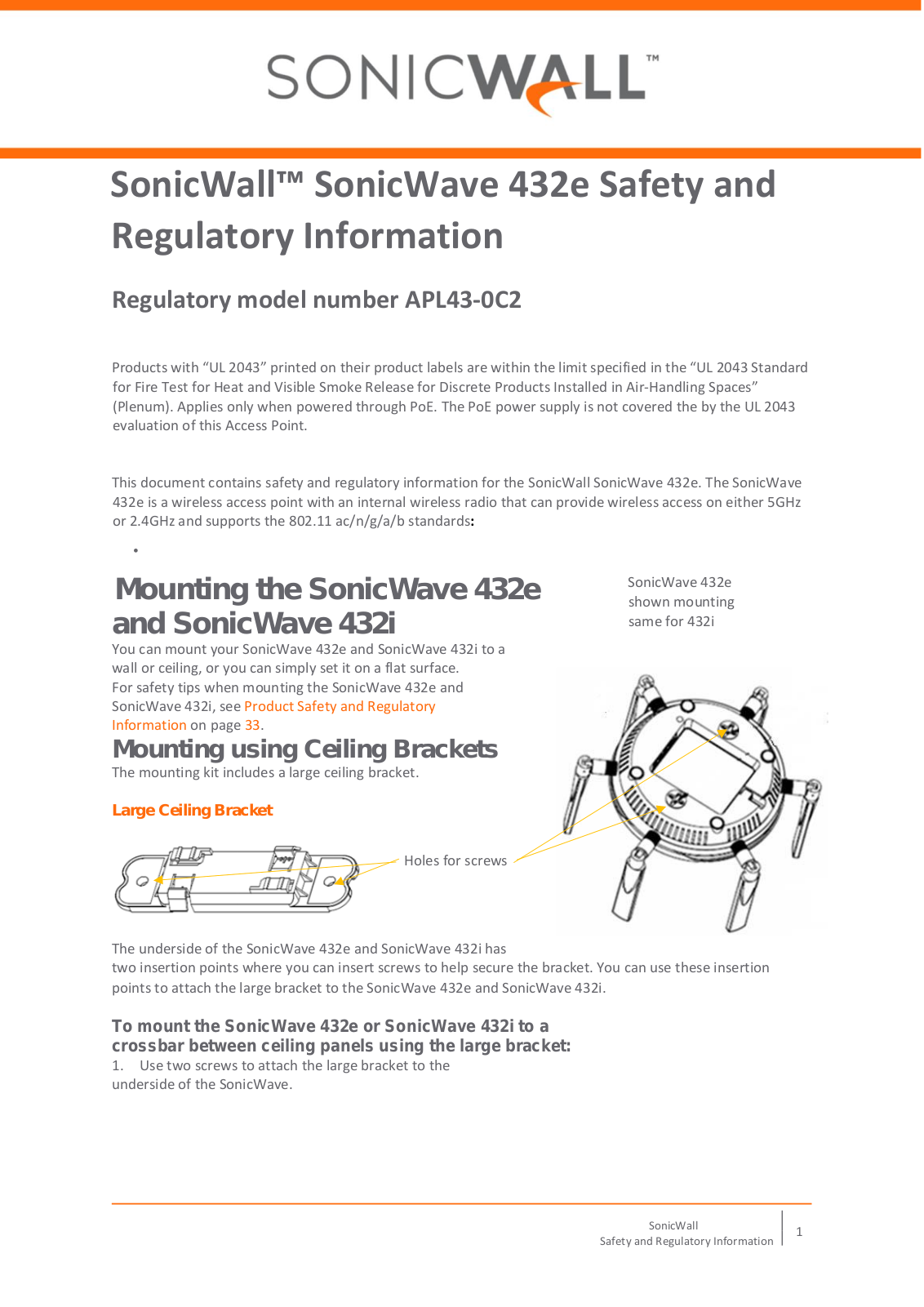 Sonicwall 0C2 User Manual