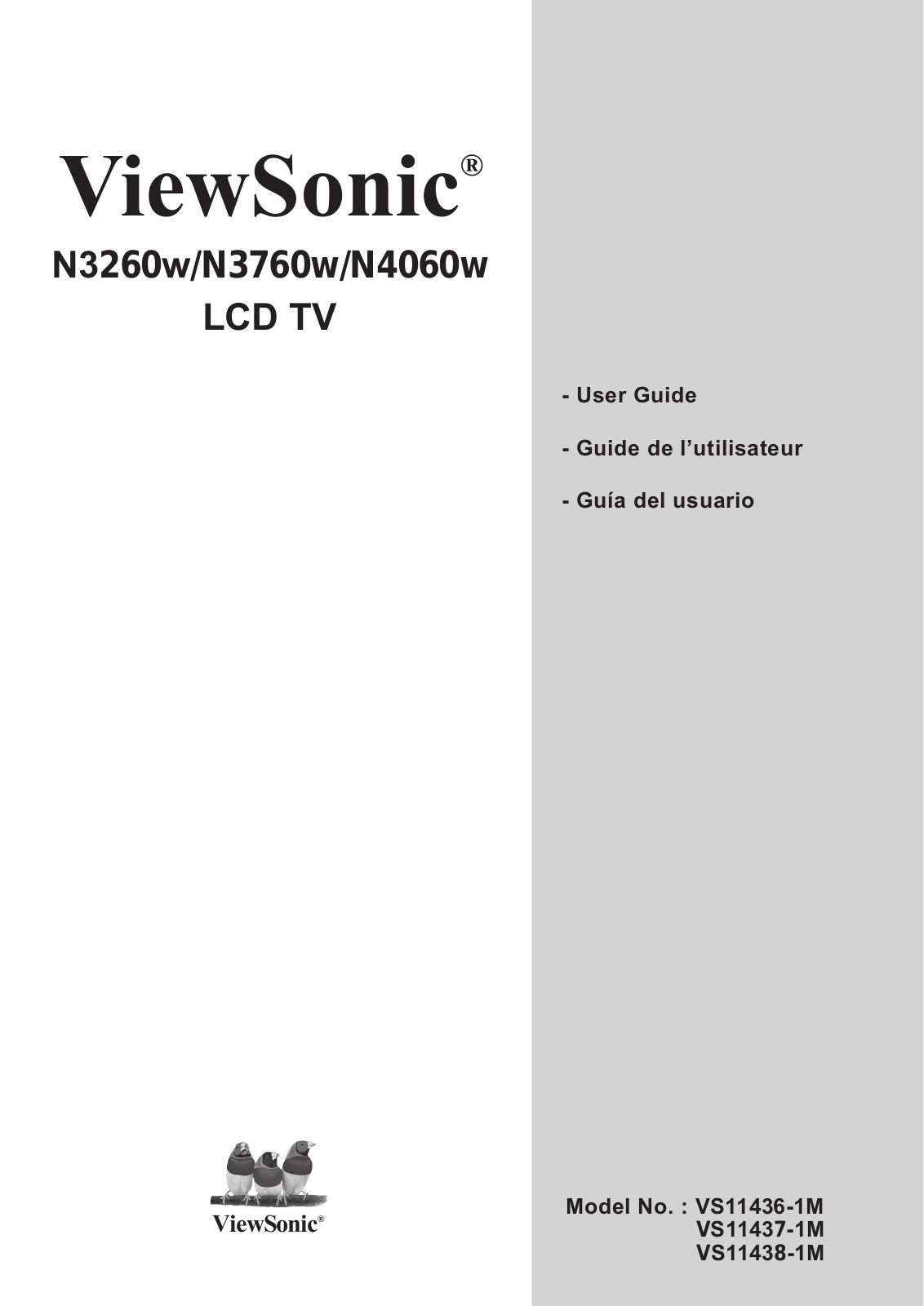 ViewSonic VS11438-1M, VS11436-1M User Manual