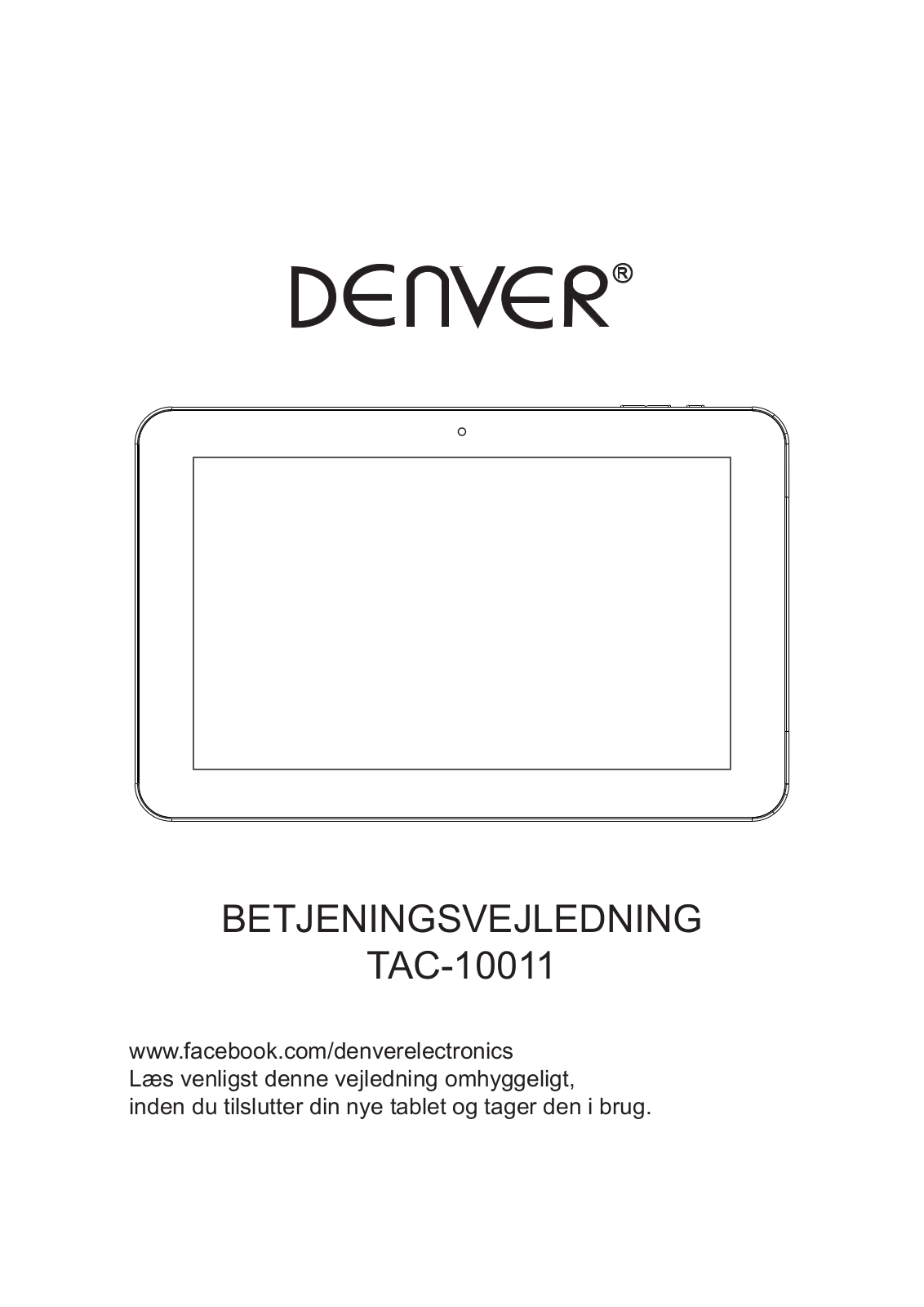 Denver TAC-10011 User Manual