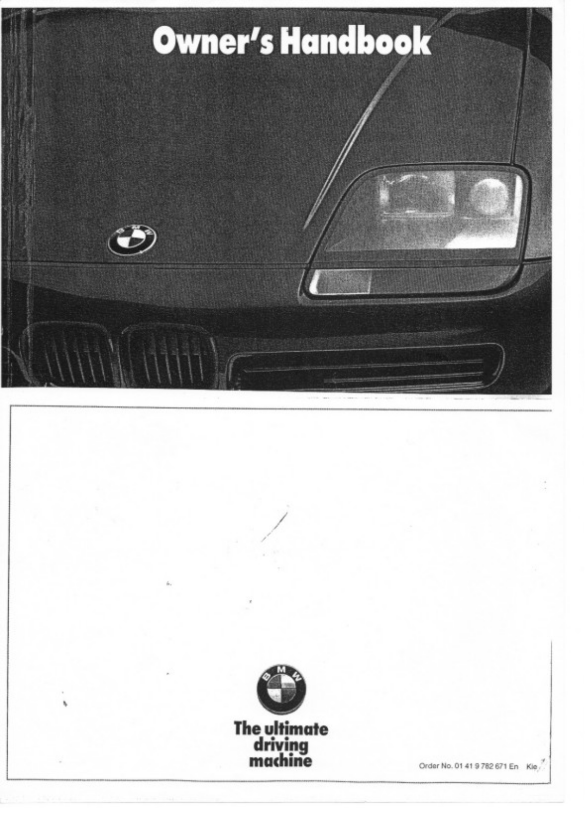 BMW Z1 User Manual