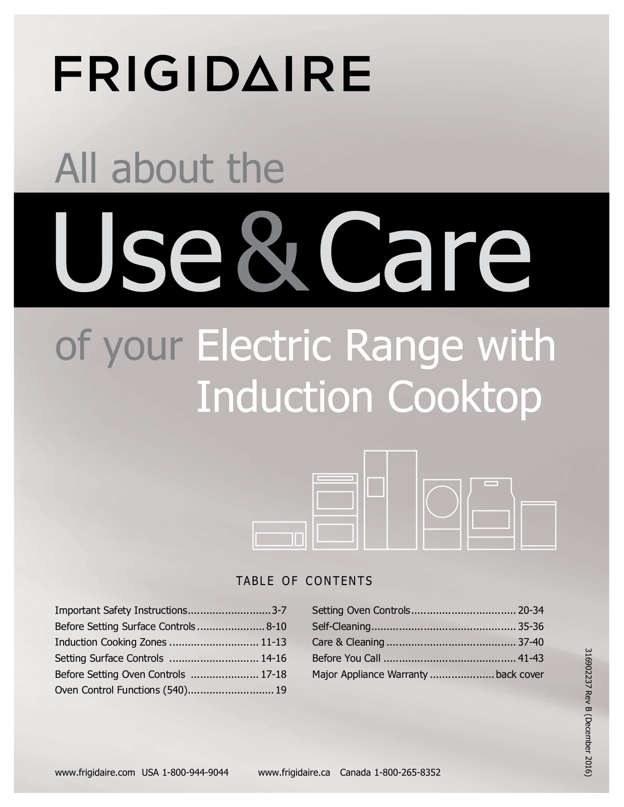 Frigidaire FGIF3061NFF, FGIF3061NFE, FGIF3061NFD, FGIF3061NFC, FGIF3061NFB Owner’s Manual