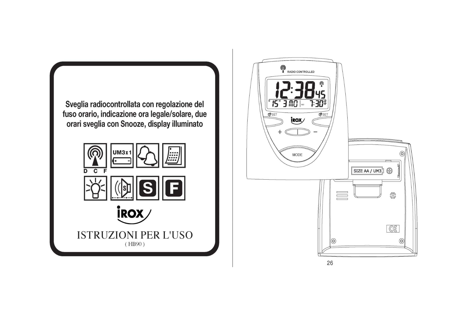 Irox HB90 User Manual