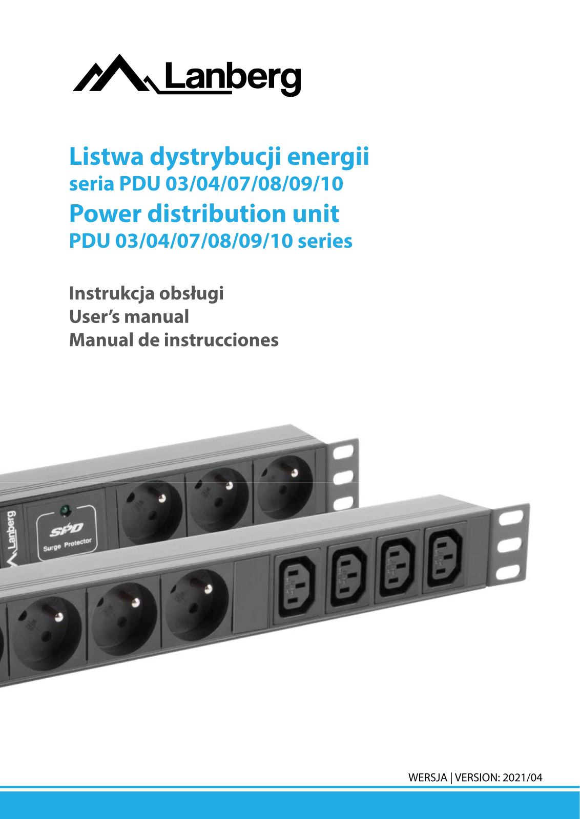 LANBERG PDU-PRO-07F-0200-BK User guide - ManualMachine.com