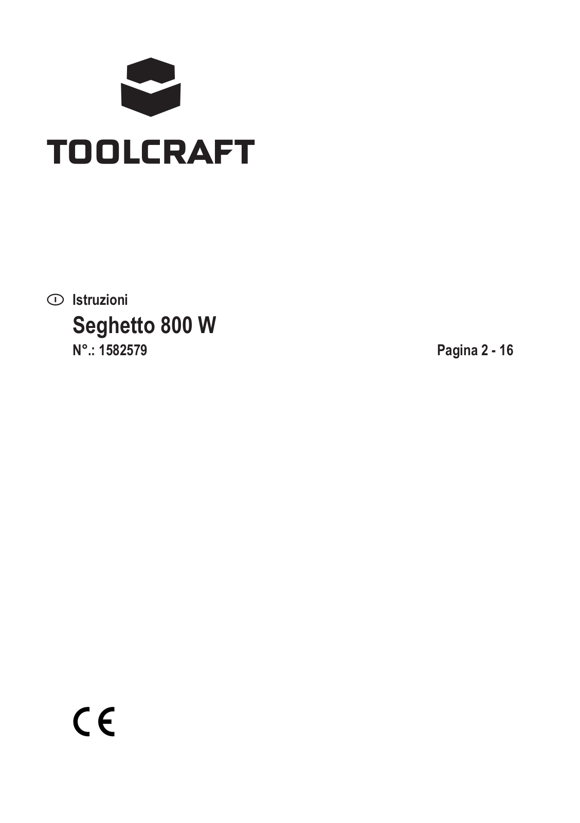 TOOLCRAFT 1582579 Instructions